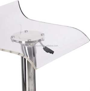 <span class=keywords><strong>Tabouret</strong></span> <span class=keywords><strong>de</strong></span> <span class=keywords><strong>bar</strong></span> à hauteur <span class=keywords><strong>de</strong></span> siège réglable <span class=keywords><strong>transparent</strong></span> au design moderne avec repose-pieds - Product Image 2