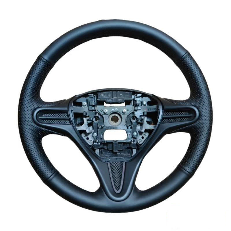 Civic 8 Gen หนังเรียบมีรูพรุน + กรอบ + สีดำ