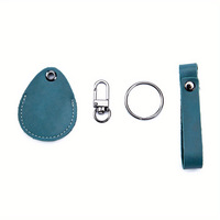 Gantungan Tas Kulit Mewah Buatan Tangan Mini Gantungan Kunci Tas Kulit Gantungan Kunci Nfc Kulit Dapat Disesuaikan Carabiner Gantungan Kunci Segitiga