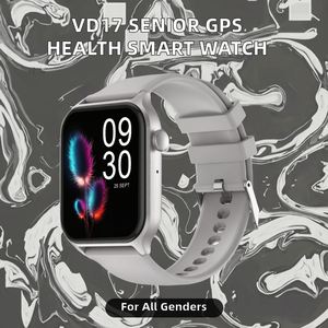 <span class=keywords><strong>Montre</strong></span> connectée intelligente VD17 Android IP67 avec bracelet en caoutchouc, fonction de positionnement pour personnes âgées, SOS, GPS, appels vidéo 4G, appels vocaux, alerte de chute - Product Image 2