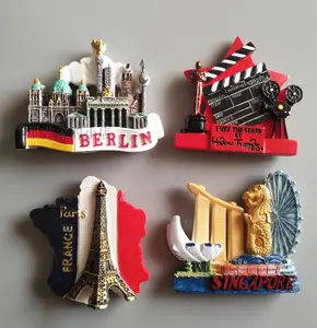 3D US Tourist Souvenirs Resin Fridge Magnets Flag Refrigerator Magnet For Sale