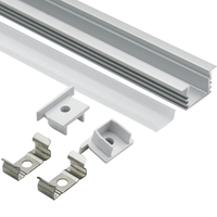 Plâtre 1612A dans le profil en aluminium mené de canal d'extrusion enfoncé pour le panneau de plâtre de cloison sèche