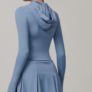 Le plus récent été UPF 50 + Slim Fit Full Zip up veste à capuche pour les femmes sentiment de refroidissement Anti-UV extérieur Tennis <span class=keywords><strong>Golf</strong></span> Rash <span class=keywords><strong>Gard</strong></span> Padel - Product Image 2