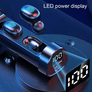 Auriculares inalámbricos <span class=keywords><strong>N21</strong></span> con Control táctil, dispositivo de audio con pantalla LED y linterna, recargable, 300mAh - Product Image 2