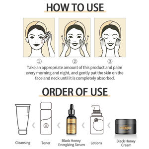 Поставка со склада самые лучшие продукты mslam Отбеливание лица черный анти-морщинки мед энергией Сыворотка для лица Уход за кожей - Product Image 6