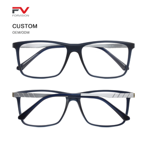 Cổ điển thời trang Trọng lượng nhẹ độc đáo đền hai màu sắc phù hợp với hình chữ nhật kim loại khung quang học - Product Image 1