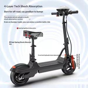 <span class=keywords><strong>Scooter</strong></span> Eléctrico con Neumáticos de 10 Pulgadas, Amortiguación de 4 Capas y Asiento Cómodo - Product Image 3