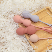 Fernbedienbare Kegel-Ball-Set Massagegerät für Beckenbodentraining bei Frauen mit 3+7 Vibrationsmodi IPX7 Wasserdicht