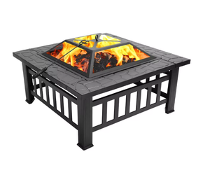 34 pollici 3 in 1 acciaio <span class=keywords><strong>grande</strong></span> carbone di <span class=keywords><strong>legna</strong></span> ardente fuoco Pit tavolo barbecue all'aperto Grill da campeggio all'aperto uso <span class=keywords><strong>cucina</strong></span> facile assemblato - Product Image 3