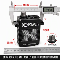 Moteurs servo 180 kg en vente directe d'usine XQ-POWER XQ-S9150D 4S LiPo 16,8 V sans balais avec engrenages en acier inoxydable étanches pour bras robotisé