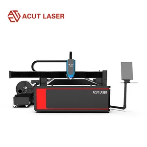 Pemotong mesin serat Laser, 1kw 2KW 500W 1000W 2000W 3000 Watt 3015 Ipg Raycus CNC pelat baja Harga pemotong