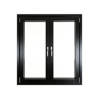 Ventanas Modernas de Madera con Apertura Horizontal Plegable, Diseño de Persiana con Vidrio Templado, Aislamiento Térmico para Dormitorio y Cocina