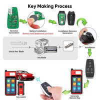 Autel IKEYAT006BL IKEY 6 botones llave Universal inteligente utilizada con Altra máquina de copia de programación de llaves de coche KM100 IM508 IM608 IM608S