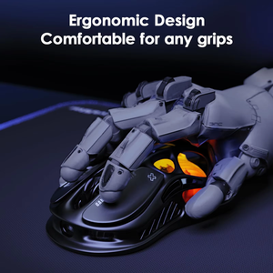 GravaStar Mercury M2 <b>Wireless</b> USB Gaming <b>Mouse</b> 26,000 DPI with Optical Tracking PAW3395DM Sensor 79g Lightweight Hollow Design - Product Image 3