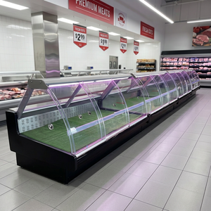 Vitrine Réfrigérée Commerciale pour Viande, Réfrigérateur de Présentation pour <span class=keywords><strong>Boucherie</strong></span>, Vitrine Réfrigérée pour Charcuterie - Product Image 4
