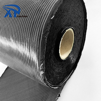 Tissu en fibre de carbone d'origine d'usine 24k biaxial +/-45 degrés 600sm