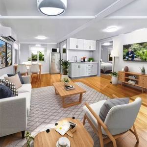 Maisons conteneurs résidentielles mobiles peu coûteuses, ne prenant pas <span class=keywords><strong>de</strong></span> place, respectueuses <span class=keywords><strong>de</strong></span> l'environnement, résistantes aux tremblements <span class=keywords><strong>de</strong></span> terre - Product Image 3