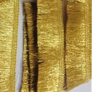 Borlas de flecos de alambre de oro de tamaño personalizado OEM, borlas de flecos de alambre de oro personalizadas de alta calidad en venta - Product Image 4