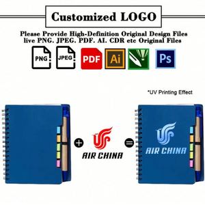 Wholesale Paper Cover Spiral Pad With Custom Logo Mini Notebook Business Promo Gift <b>Note</b> Pads Memo <b>Sticky</b> Notepad and Pen - Product Image 3
