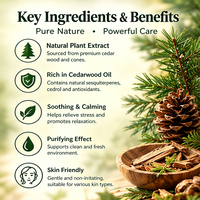 Huile essentielle de cèdre 100% pure naturelle biologique, fraîche, pour les soins des cheveux et de la peau, diffuseur, humidificateur, bougie, savon, parfum, cosmétiques