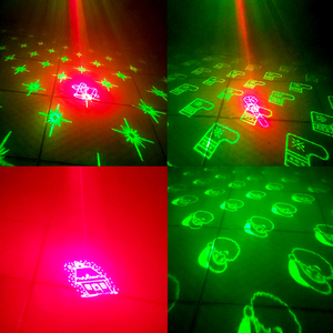 RGB LED láser discoteca luz patrón vacaciones iluminación proyector verde rojo para Navidad escenario fiesta DMX escenario fiesta iluminación - Product Image 4