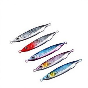 Esca Artificiale Dura in Metallo per <span class=keywords><strong>Pesca</strong></span> in Mare <span class=keywords><strong>da</strong></span> <span class=keywords><strong>Riva</strong></span> e <span class=keywords><strong>da</strong></span> Barca, 60/80/100 Grammi, Vibrante, Affondante, con Testa Piombata, Dedicata al Bass - Product Image 1