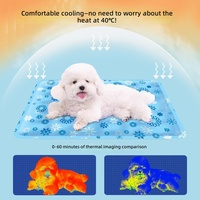 Tapis rafraîchissant pour animaux de compagnie, en gel, lavable, résistant aux rayures, imperméable, pour lit d'animal, été