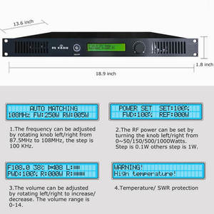 Transmisor <span class=keywords><strong>fm</strong></span> de <span class=keywords><strong>100</strong></span> vatios, garantía de 5 años - Product Image 2