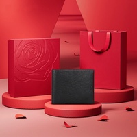Dompet Kulit Minimalis untuk Pria Desain Ramping & Pemblokir RFID