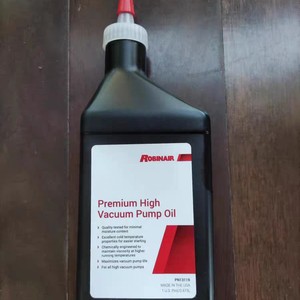 Huile pour pompe à vide haute performance Robinair Premium PN13119 0,473L Lubrifiant industriel fabriqué aux États-Unis - Product Image 1