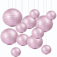 Lanterne en papier pliante décorative européenne américaine vente en gros or argent et or rose pour la fête de mariage et la décoration de Pâques