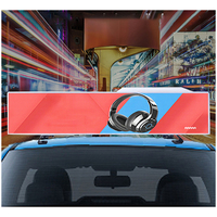 Pantalla superior para escuela de conducción, letreros publicitarios para techo de Taxi, pantalla superior de Taxi inteligente, luz superior, pantalla de visualización publicitaria de vídeo Led