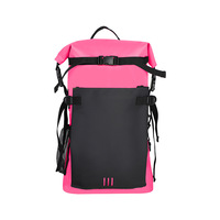 Sac à dos de camping et de randonnée léger en bâche PVC 500D, imperméable, avec logo personnalisé, vente chaude