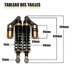 280 מ "מ 300 מ" מ 320 מ "מ עבור צ 'יטה 125 נגד בולמי זעזועים - Product Image 6