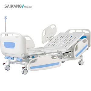 SAIKANG-cama de Hospital médica con ruedas, ajustable, Manual, clínica, 3 funciones, venta al por mayor, <span class=keywords><strong>D3d</strong></span> - Product Image 4