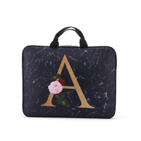 Sac pour ordinateur portable en mousse avec impression par transfert thermique, style classique, fermeture à poignée – Sac intérieur portable pour 13-17 pouces