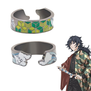 Anillos Ajustables de Aleación con 13 Diseños, Anillos Chapados de Anime, Tomioka Giyuu, Kamado Nezuko, Anillos Ajustables para Cosplay - Product Image 4