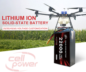 Venta caliente 22000mAh Batería de iones de litio de larga duración 249Wh/Kg 20C/6S/12S/14S/18S/24S Batería de estado sólido para Drone - Product Image 2