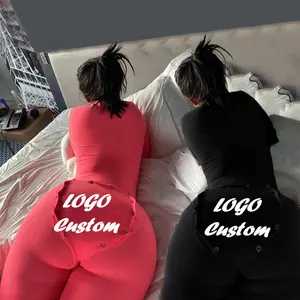 NO MOQ LOGO Benutzer definierte Frauen Onesies sexy erwachsene Onesies für Frauen Pyjamas