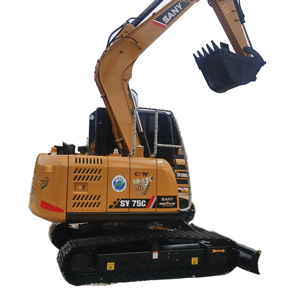 SANY SY75C 7,5 toneladas excavadora usada Tier3 motor 43KW bomba de engranajes rodamiento bien mantenido caja de cambios 2023 modelo China Stock listo enviar - Product Image 1