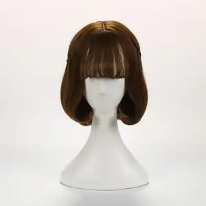 wigs hair suppliers Synthetic Dark Brown men wig Anime heat resistant cosplay wigs New Year