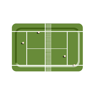 DAMAI - Juego de Vajilla Desechable con Temática de Tenis, Platos, Servilletas y Vasos de Papel para Fiestas de Cumpleaños de Tenis - Product Image 5