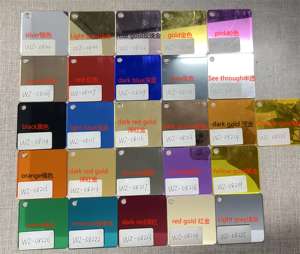 Feuille acrylique miroir rose Bridgevia, électro-plaquée, couleur vibrante, découpable au laser, 3 mm d'épaisseur, perles artisanales DIY, bijoux - Product Image 6