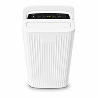 Déshumidificateur d'air commercial mini 12L, faible bruit, drainage automatique, réservoir d'eau de 2,1L pour salle de bain, chambre à coucher