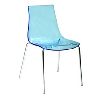 Chaise de salle à manger blanche, chaise en plastique acrylique transparente, de restaurant à vente, de haute qualité