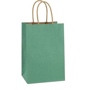 Bolsas de Regalo Pequeñas de Papel Kraft con Asas, Bolsas de Regalo para Cumpleaños, Bodas y Fiestas, Bolsas de Compras para Tiendas Minoristas, Bolsas de Papel para Boutique - Product Image 1