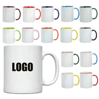 Meilleures ventes de tasses à café en céramique et porcelaine avec poignée et sublimation en couleur sur fond brillant