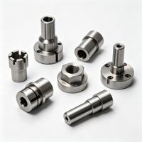 Composants sur mesure en acier inoxydable usinés CNC de précision, usinés par électroérosion à fil, brochage, tournage, collets fendus, arbres, bagues, raccords à bride