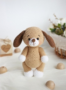 100% Handgemaakte Gehaakte Amigurumi Gebreide Speelgoed Leuke Hond Mini Gevulde Haak Animal Speelgoed - Product Image 5
