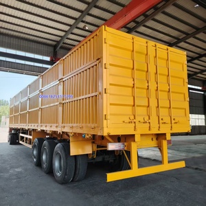 Remorque de transport de marchandises à ridelles latérales d'occasion, 3/4/5 essieux, 50T, 60T, 70T, 80T, à vendre - Product Image 3